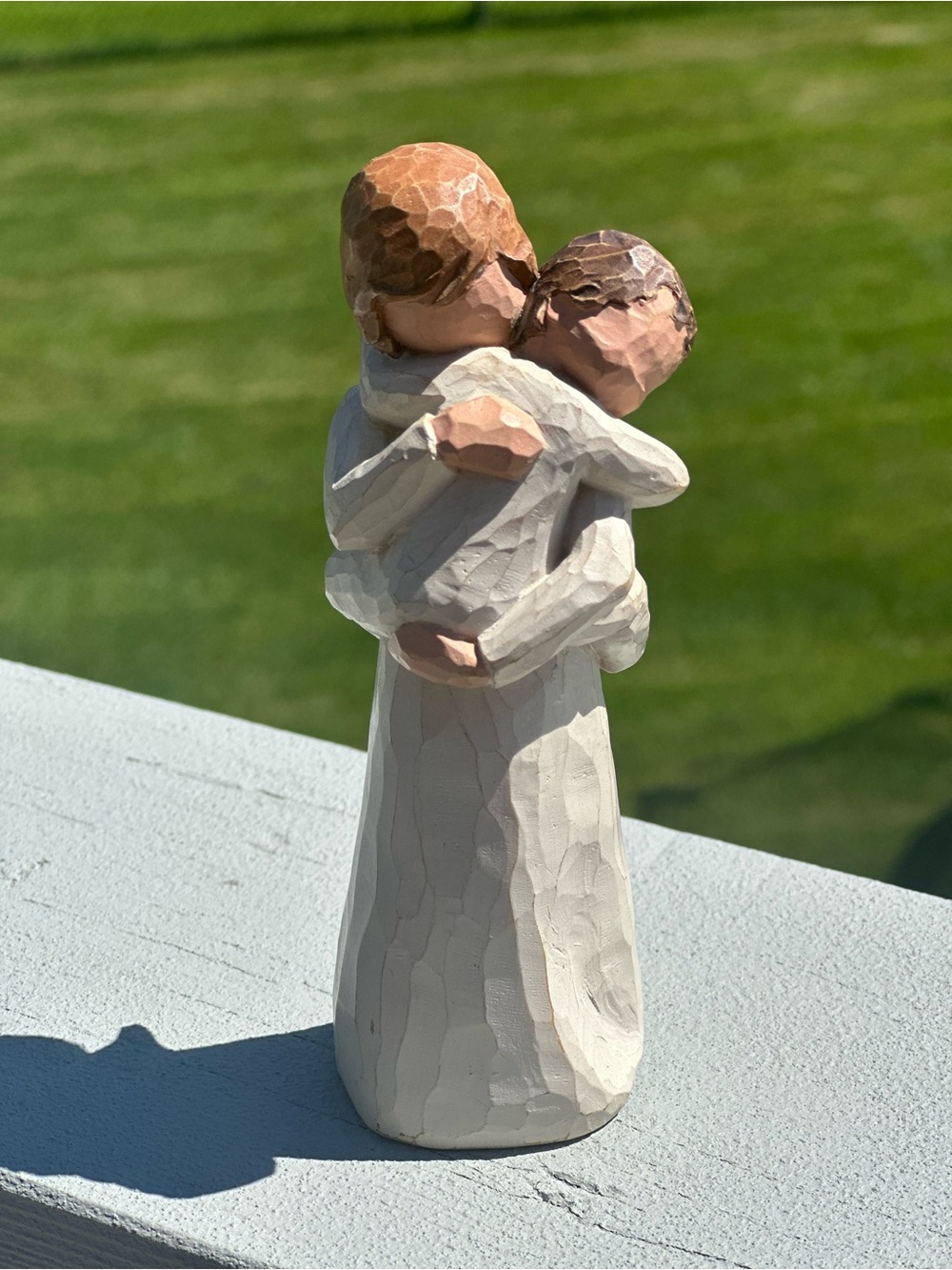 Willow Tree Demdaco Embrace Figurine with Tan & Brown Accents